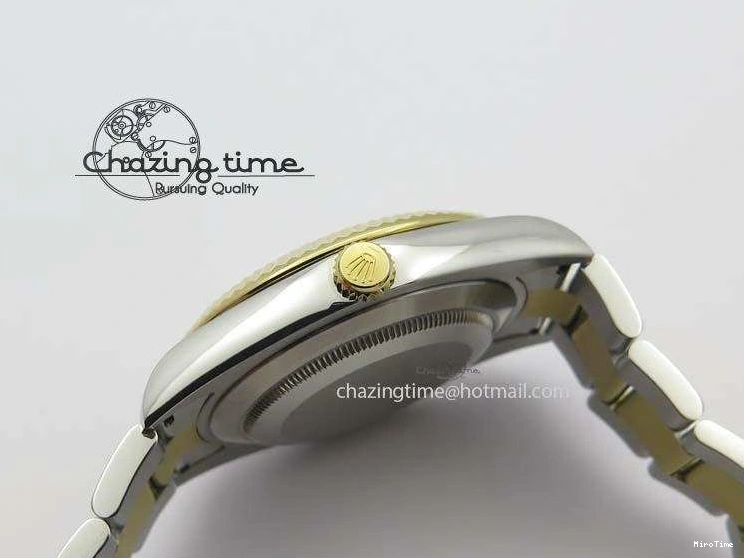 MiroTime 0415 Functional DateJust II 116333 SS YG 41mm EW Best Edition Gray Dial Roman Markers On SS Bracelet A 3823